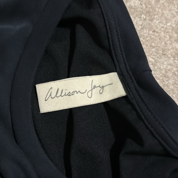 Allison Joy Lexi Knot Stretch Modal Jersey Sleeveless Mini Dress Black LBD-XS - Picture 8 of 9